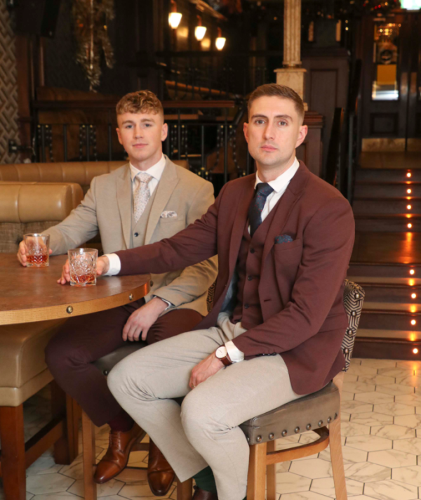 N78 Wine Red Suit - Image 2